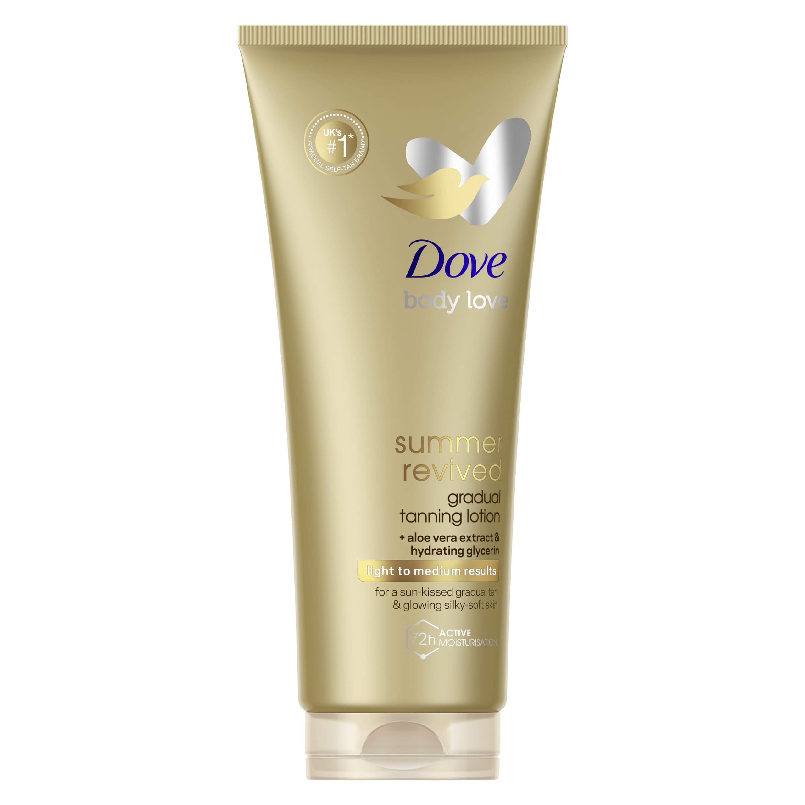 Dove Light to Medium Self Tan Lotion 1 Gradual Tan Lotion For Sun-Kissed Skin Tanning Lotion For All Skin Types 200 ml
