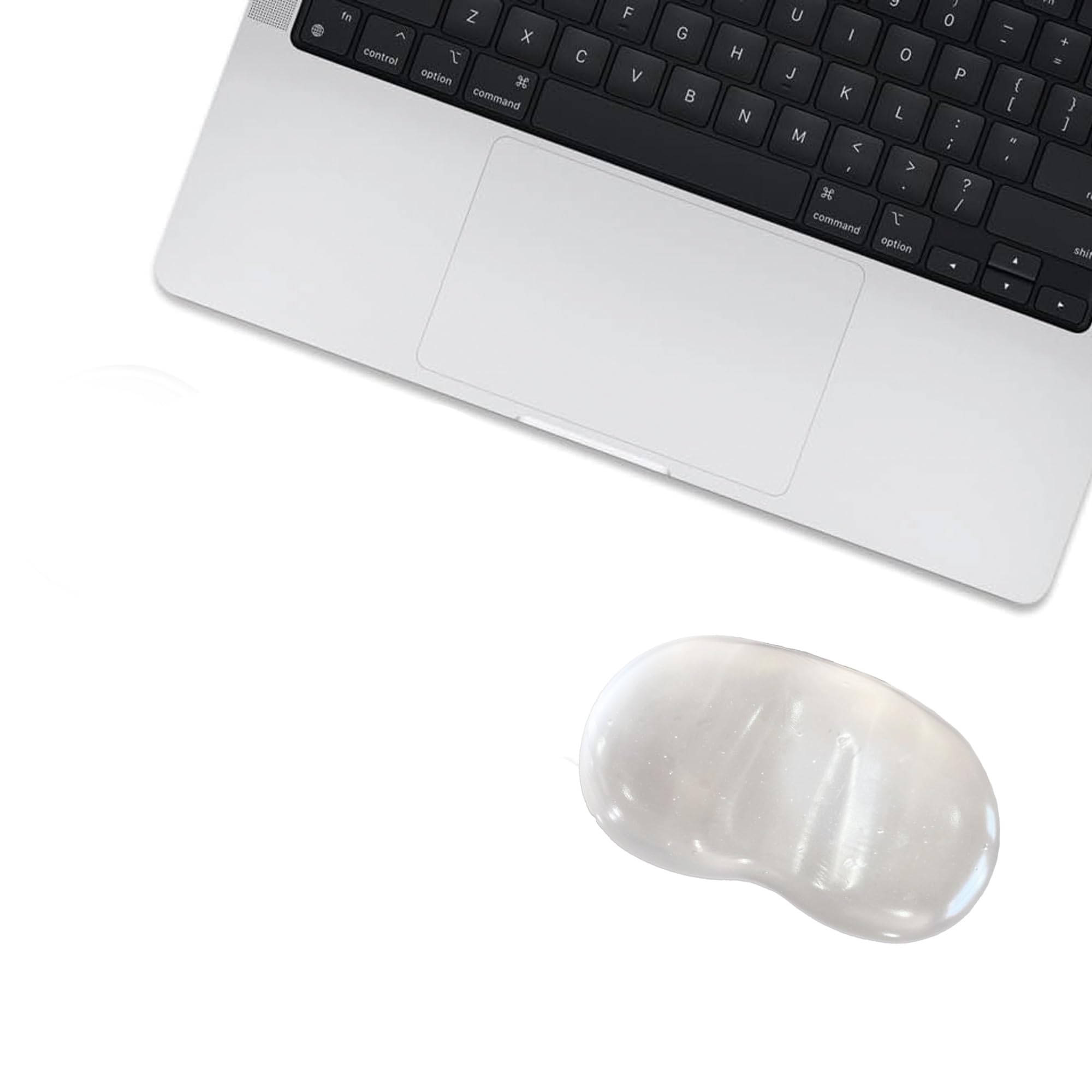 MP04 - Jel Mouse Ve Klavye Bilek Destek Pedi | Yumuşak, Ergonomik, El Bileği Dinlendirme Pedi (Fare Bilek Desteği, Şeffaf)