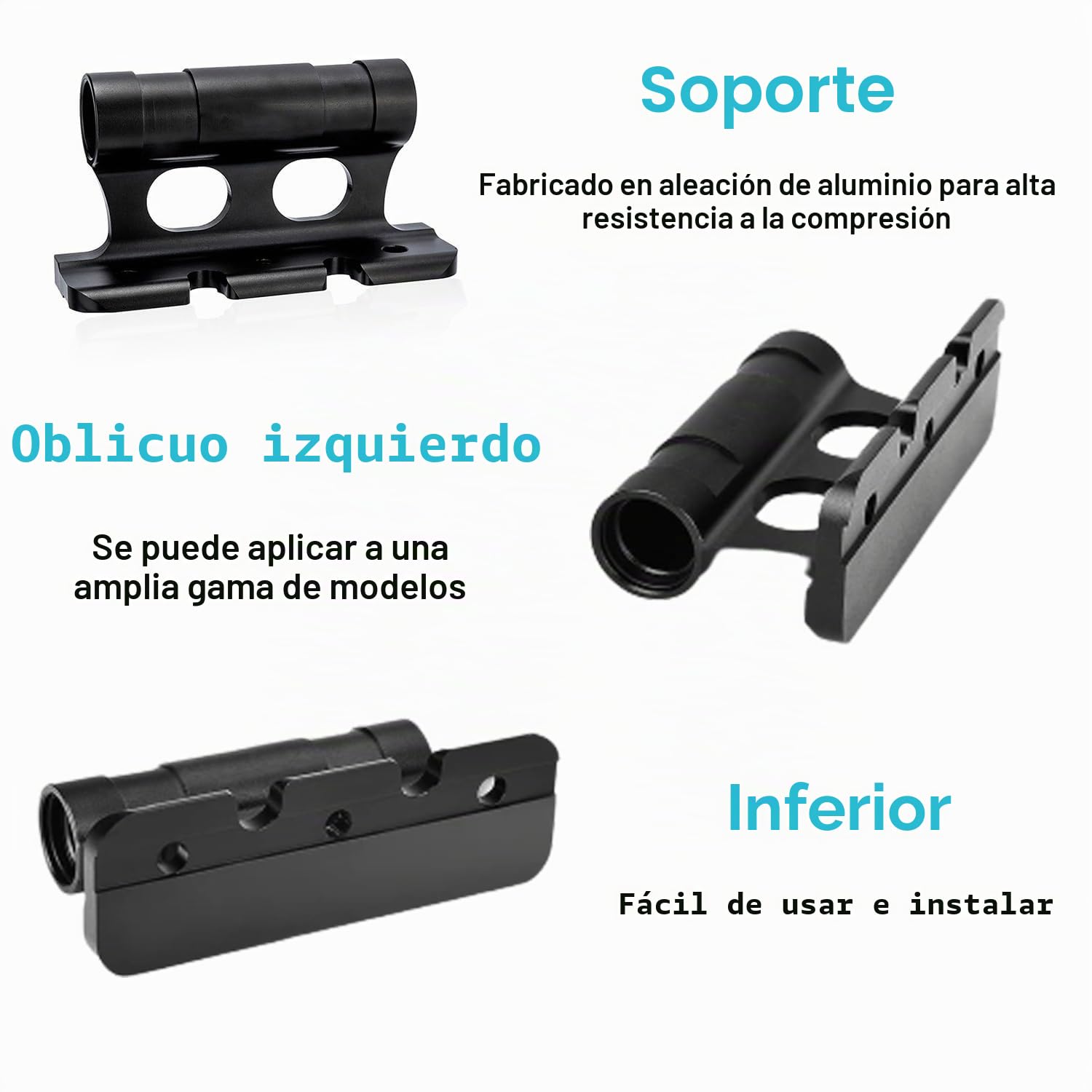 2 Piezas Soporte De Horquilla De Bicicleta, Bloque De Bicicleta Versátil, Soporte De Horquilla Bicicleta Aleación De Aluminio, para 5/12/15x100mm, 15x110mm 8 Pares De Tapas Laterales