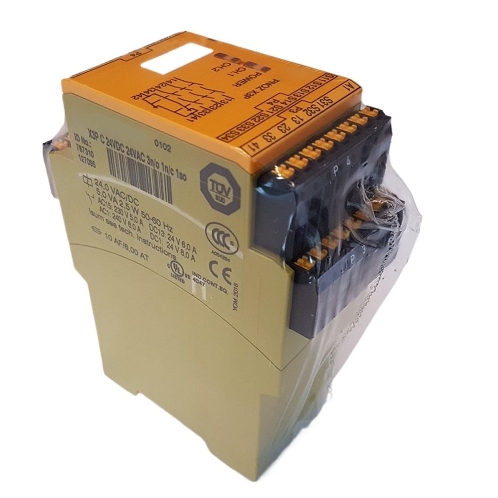 CJKXPZMH X3P 24VDC 24VAC 3n/o 1n/c 1so 787310 Relay Control Module