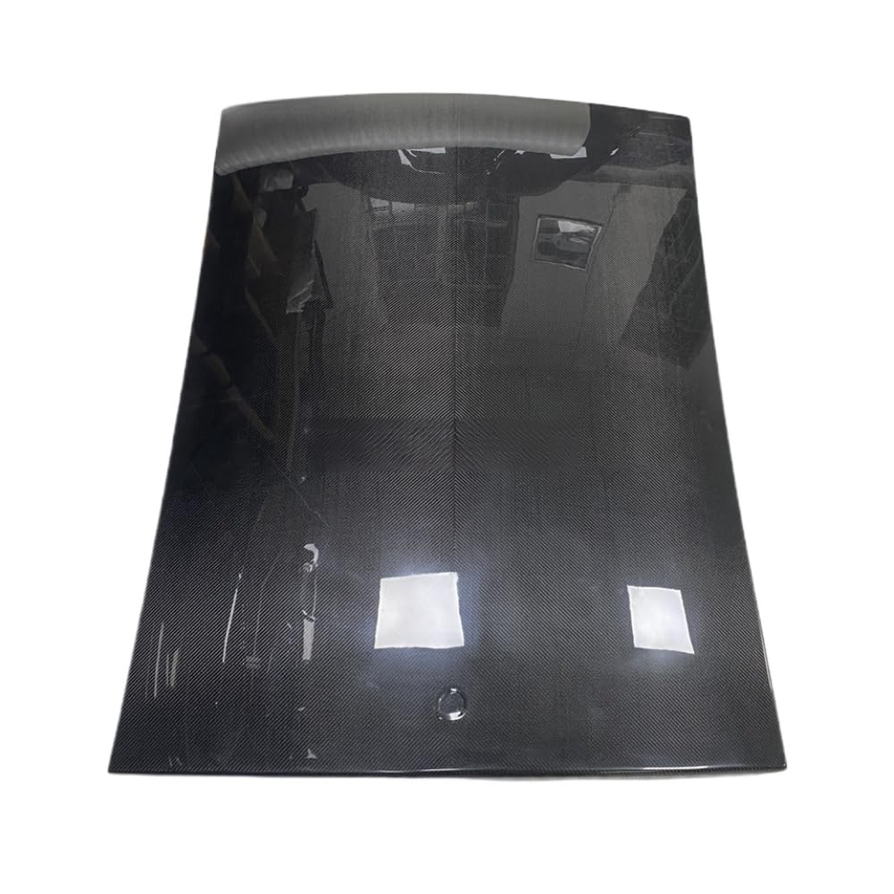 Copri Tetto Auto in Fibra di Carbonio Dry Compatibile con Giulia Carbon Black(White)