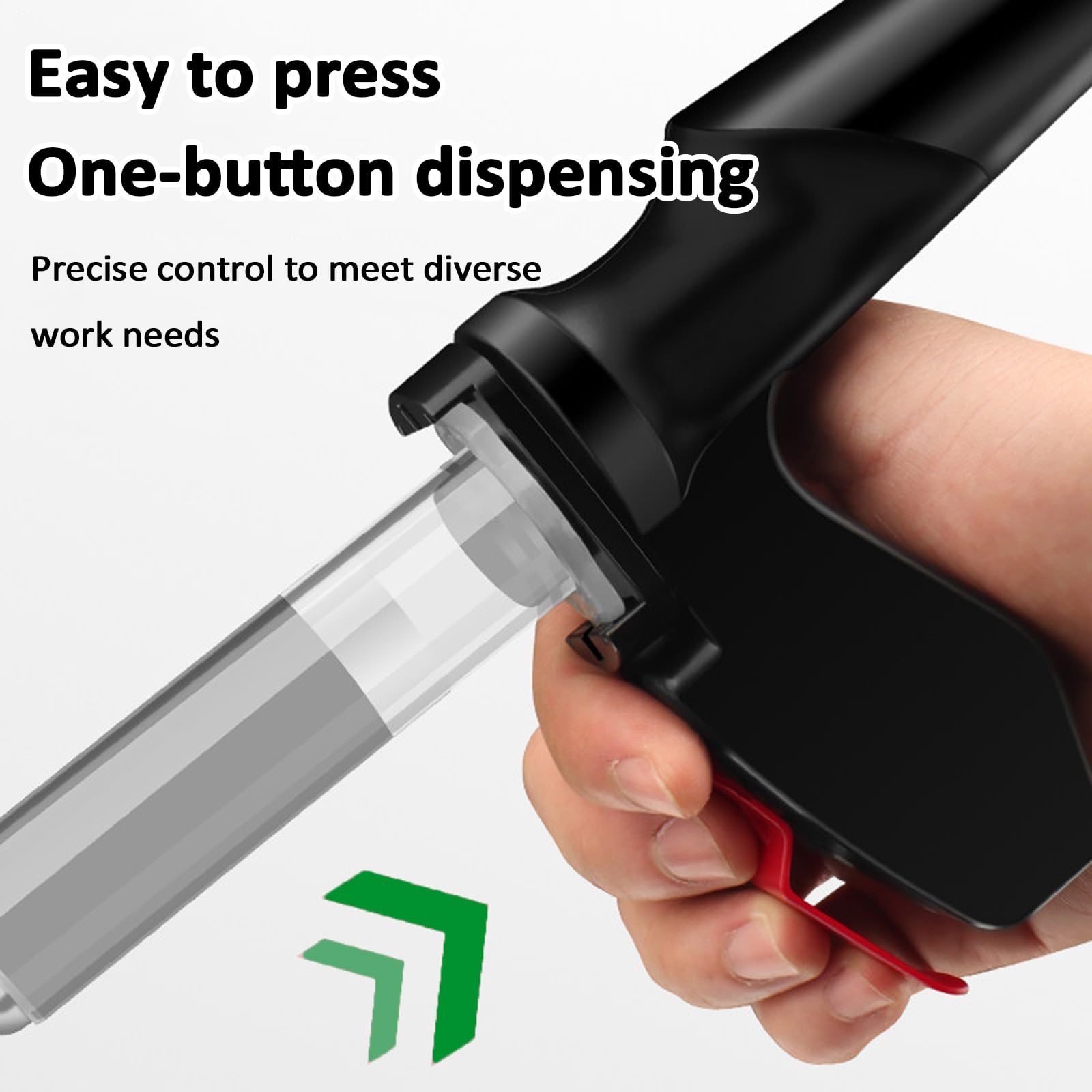 Pistola per colla elettrica, dispenser di precisione per resina UV, doppia presa, compatibile con adattatori da 10 CC e 30 CC/50 CC, ideale per pasta saldante e sigillante