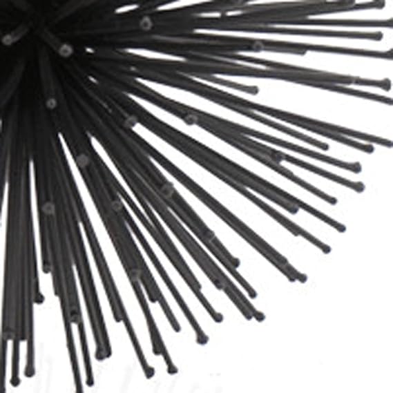 Modern Day Accents 5367 Erizo Urchin Small Black Sphere, 6 D