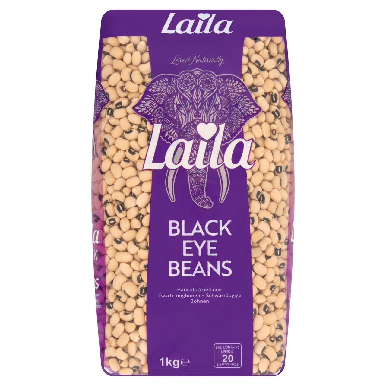 Laila Black Eye Beans, 1Kg