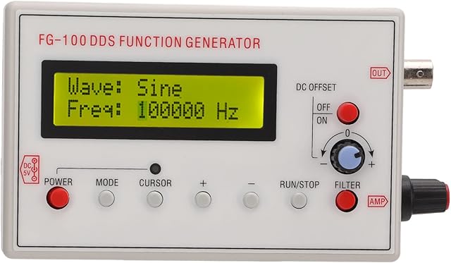 Signal Generator DDS 1Hz500kHz Sine 1Hz20kHz Square Sawtooth Triangle Wave Accessory Frequency Meter Signal Source Module Frequency Counter