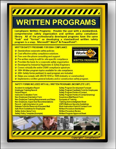 SP-165 - FIRE EXTINGUISHER SAFETY COMPLIANCE LIBRARY - OSHA - 29CFR1910.38 - UPC - 639737375527