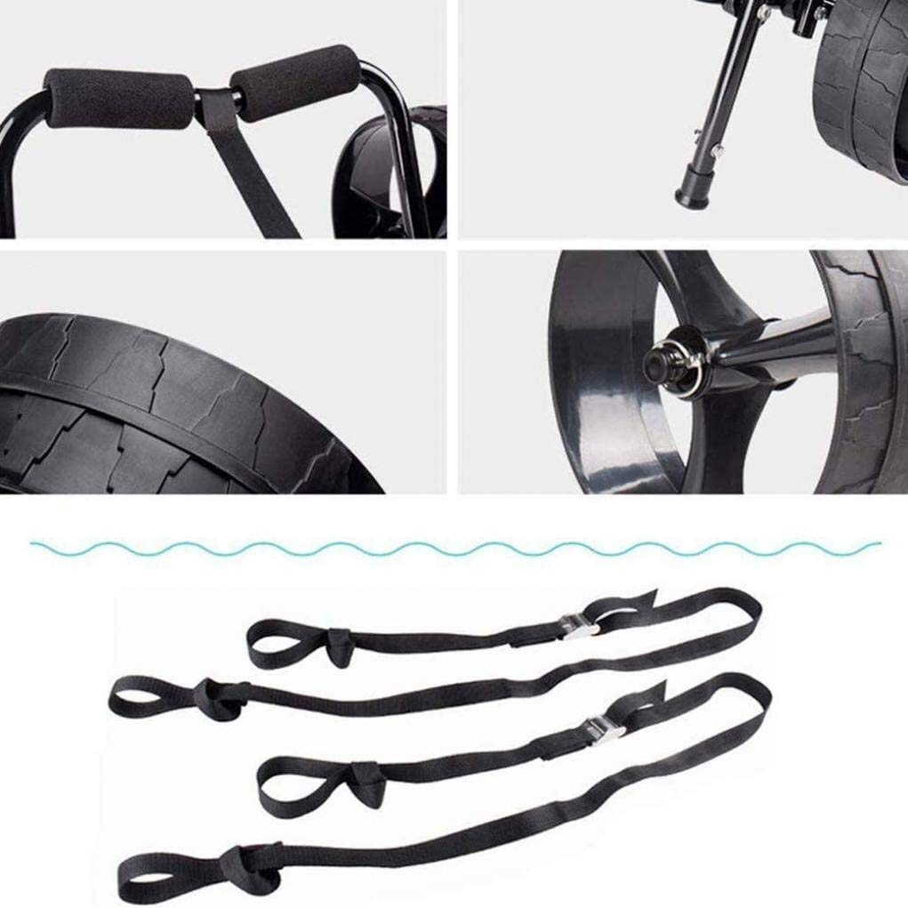 Carrelli per Kayak, Attrezzatura Nautica, Canoe, Carrello per Kayak, Porta Canoa, capacità di carico 90 kg, Servizio Pesante