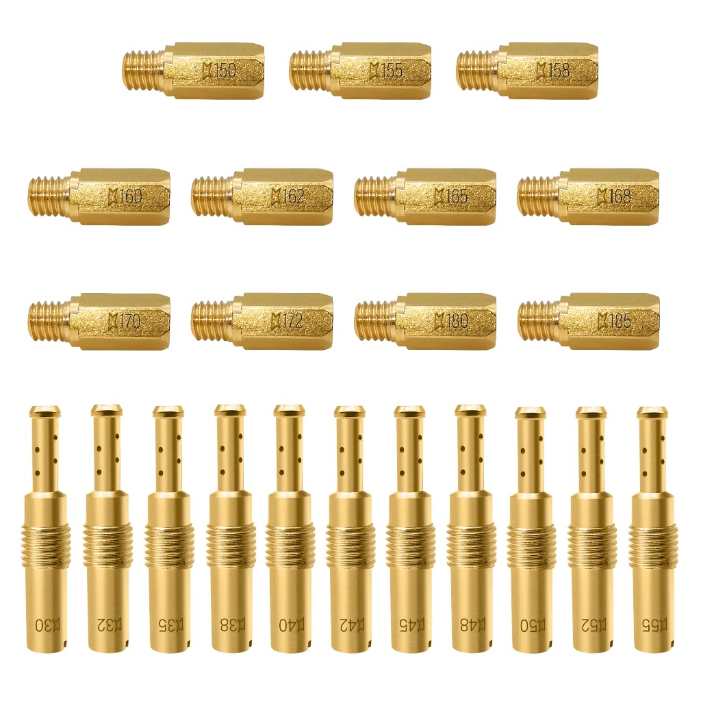 Strongthium 22Pcs Carburetor Jet Kit for Keihin Nibbi FCR FCR-MX PE PJ PWK PWM 99101-357 150#~180# N424-21