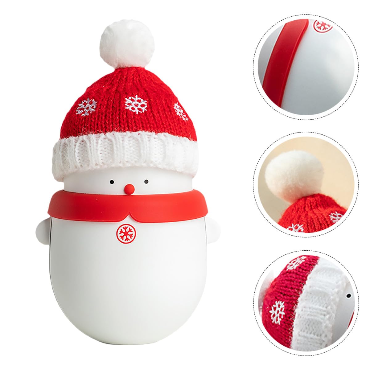Chauffe-Mains Bonhomme De Neige De Noël Batterie Externe USB Chargeur Portable Chaleur Longue Durée pour Usage Quotidien