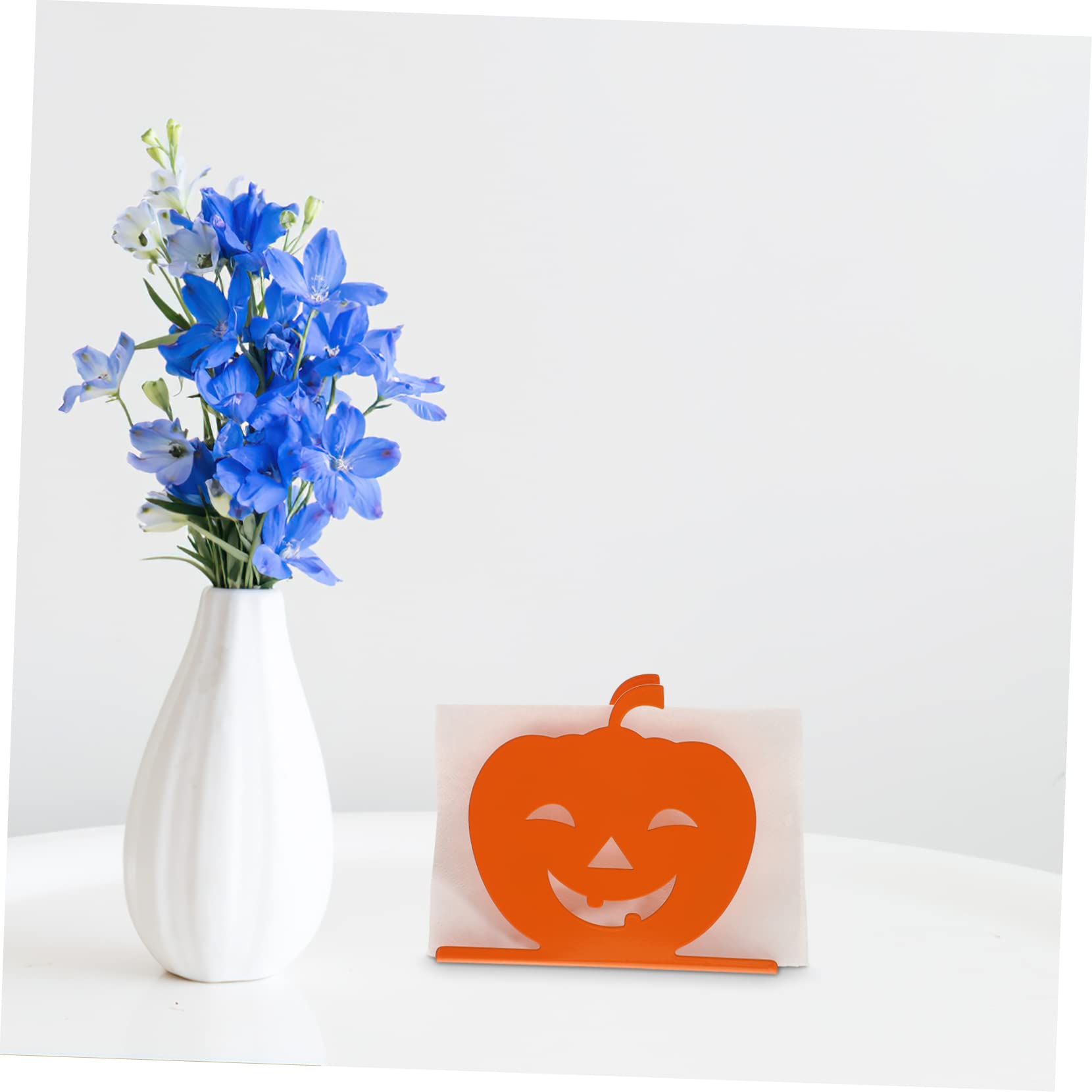 DOITOOL 5 Piezas Servilletero Dispensador De Servilletas De Halloween Adhesivo Plegable Pararse De Pie Linterna Soporte Para Cubiertos Soporte De Pared Para Papel Higiénico Planchar Orange