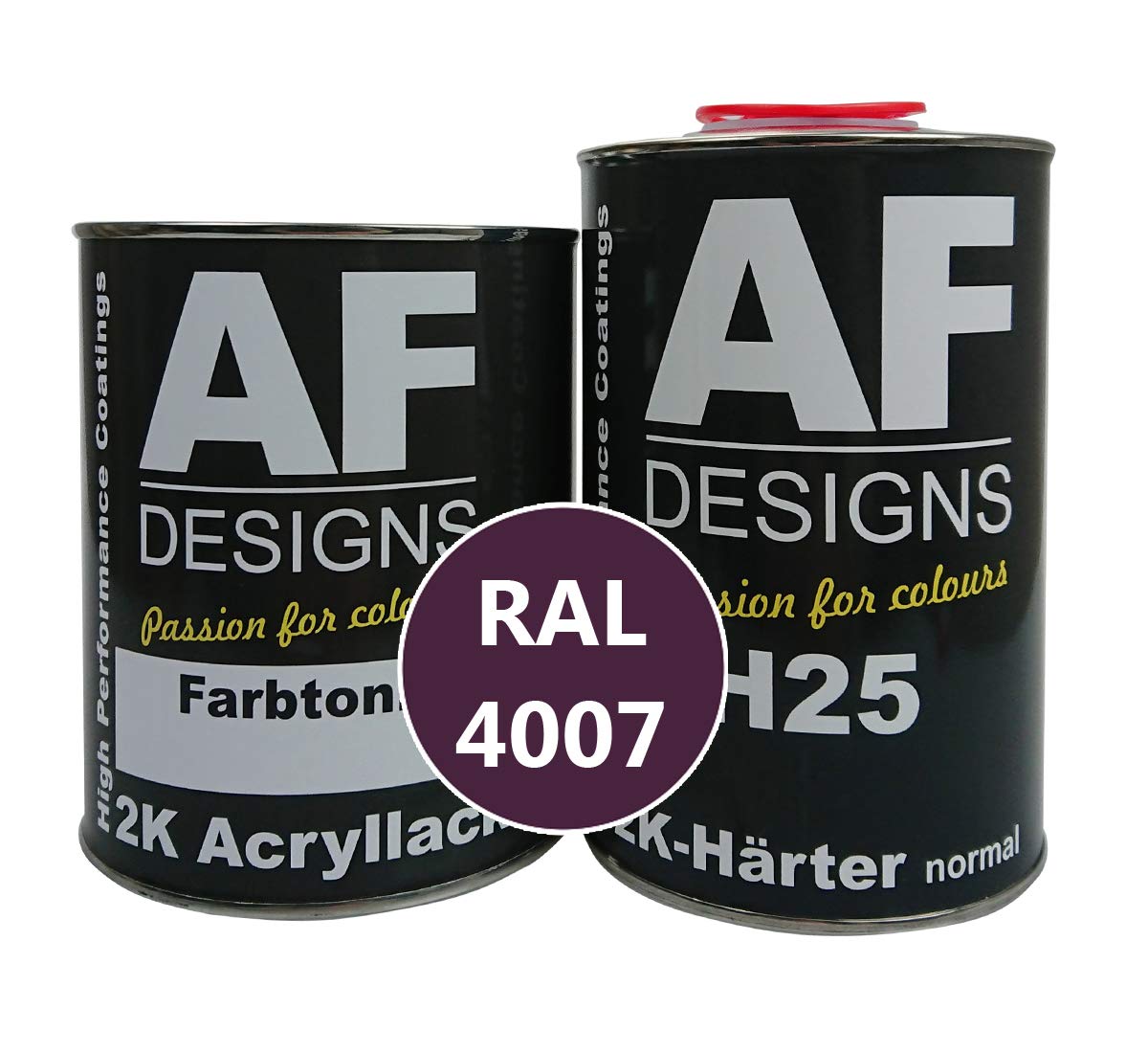 Alex Flittner Designs 2K lakier 3 kg zestaw RAL 4007 PURPURVIOLETT matowy drewno maszyny lakier przemysłowy do samochodów ciężarowych NFZ