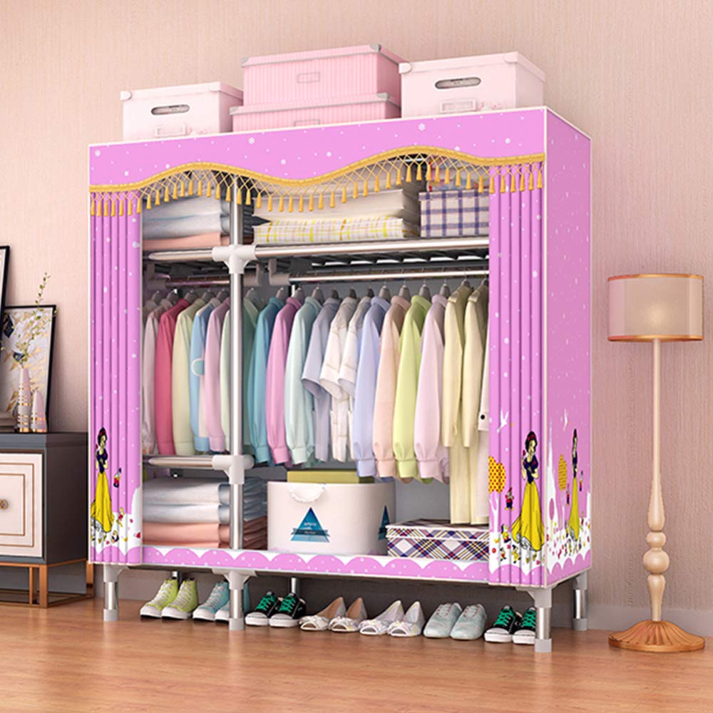Garde-robes étagères en tissu placard de rangement pliant gain de place