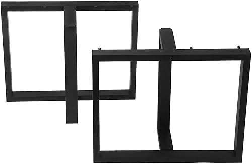 Miniatura 3 de MBQQ - 2 patas para muebles, patas de mesa de decoración rústica, patas de metal resistentes, patas de mesa de comedor, industrial moderno, patas de