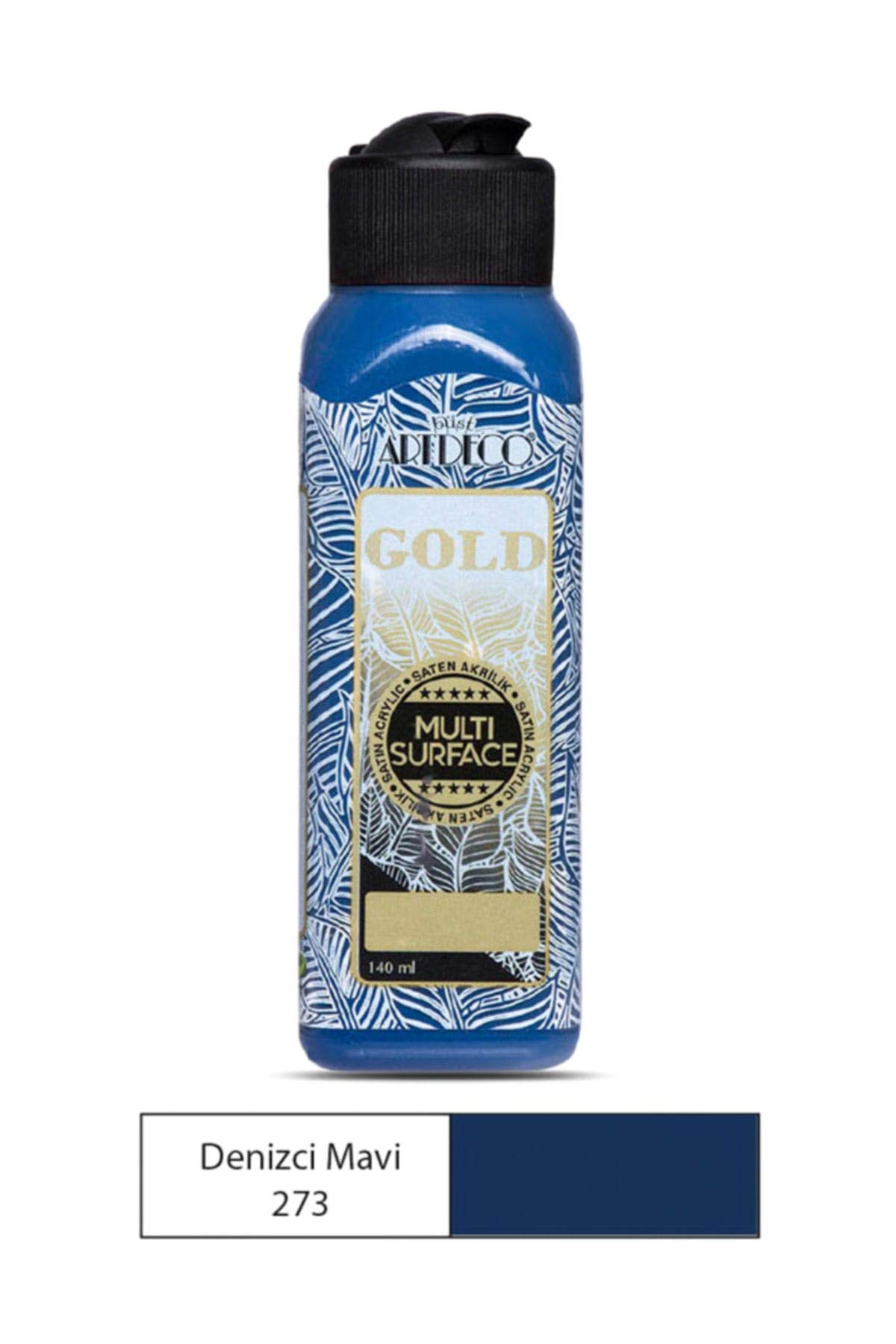 Artdeco Złota wielopowierzchniowa farba akrylowa, 140 ml, granatowa 273