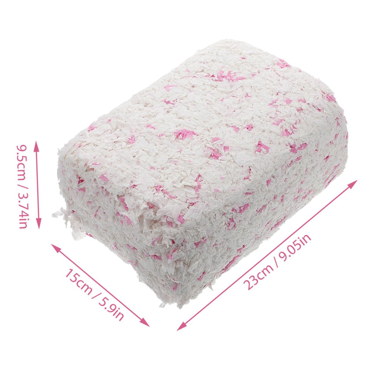 Hamsterstreu aus Papier Papierstreu für Kleintiere Staubarm und Saugfähig 2 Beutel für Käfigeinstreu im Kleintierkäfig