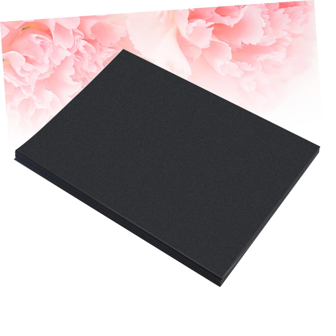SEWACC Papier Cartonné Noir A4 100 Feuilles, 150g/m², Surface Lisse et Imperméable, pour Scrapbooking et Bricolage DIY