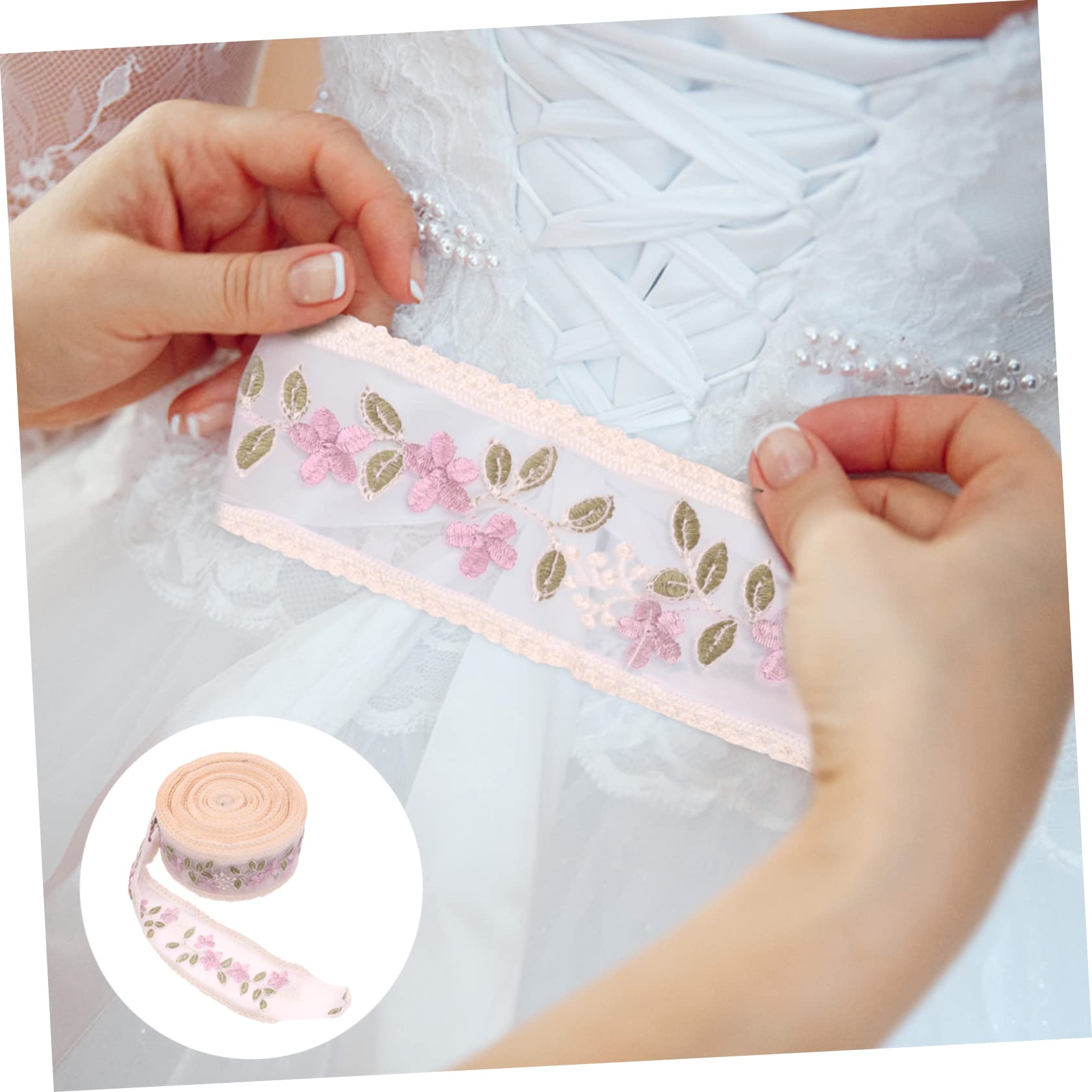 Angoily Accesorios De Encaje Bordado Cinta De Encaje De Yardas Para Ropa Manualidades Apliques De Boda