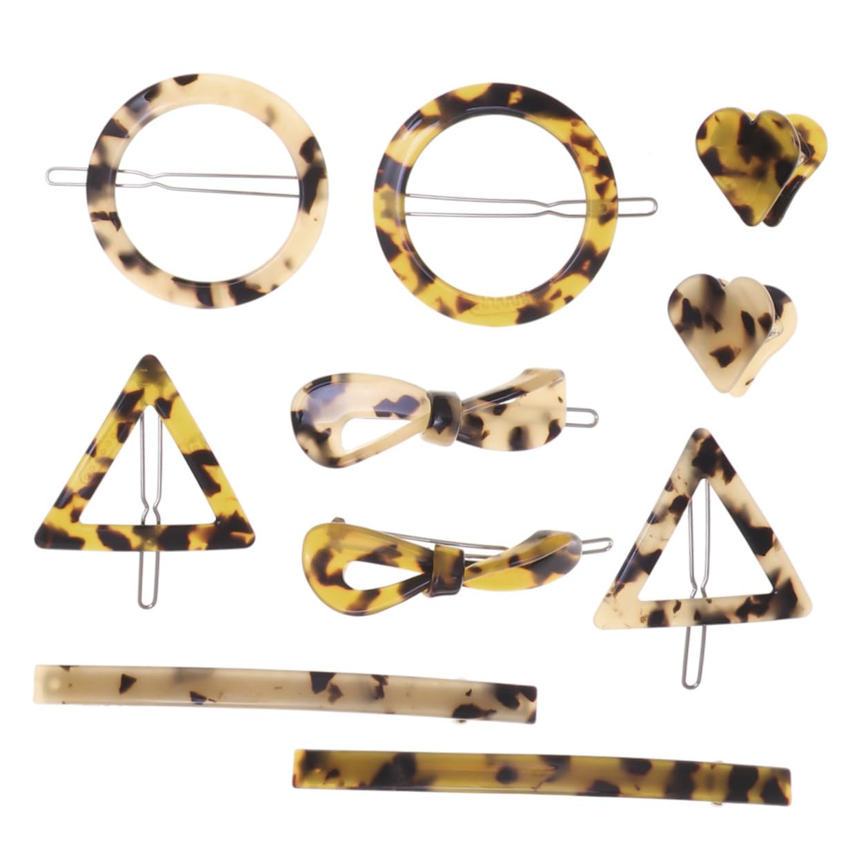30 Piezas pinzas para el cabello de las niñas hair clips horquillas moño pinzas para el cabello con pasador de acrílico pasadores con estampado de leopardo pasadores de leopardo