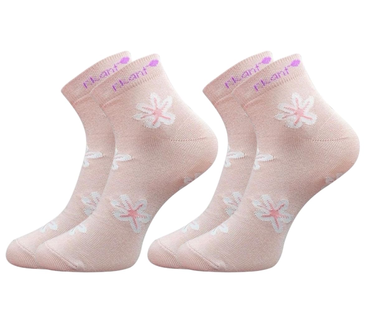 r kant R.Kant Bamboo Fibre Ankle Socks for Women Pack of 2 Pairs | Soft & Breathable | Odour Resistant | Anti-Bacterial-picture-16