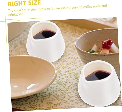 Miniatura 7 de Cabilock 4 jarras de leche de cerámica delicadas tazas de miel tazas de miel fáciles de limpiar base antideslizante