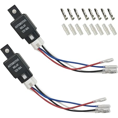 Amazon Yffsfdc 車モーター用 12v 40a 4 極リレー ヒューズ On Off Spst ソケット付き 2個 セット ハーネス スイッチ 車 バイク Amazon Yffsfdc 車モーター用 12v 40a 4 極リレー ヒューズ On Off Spst ソケット付き 2個 セット ハーネス スイッチ 車 バイク