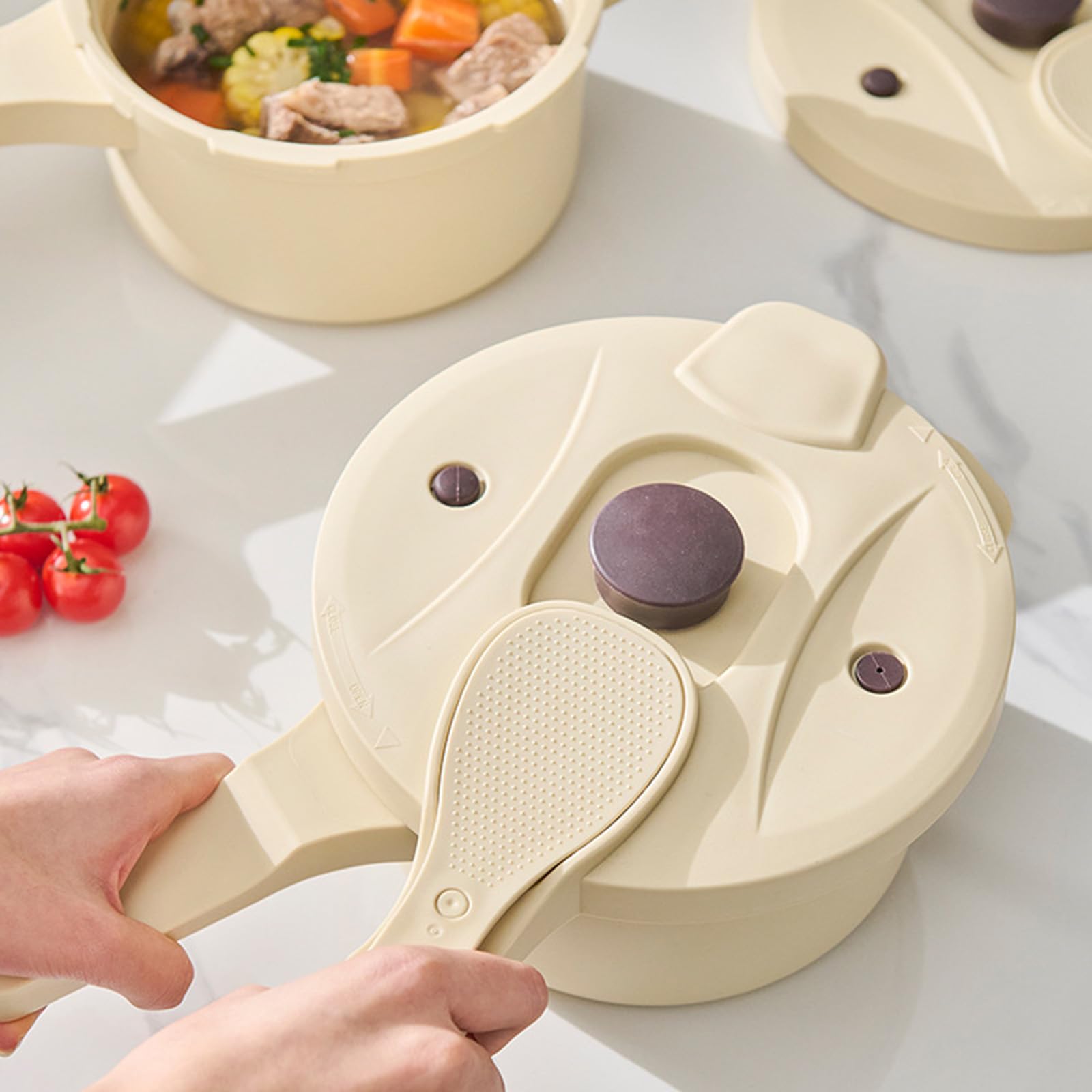 Stoviglie multiuso adatte al microonde e al microonde, prodotte per cucinare in modo efficiente e facili da pulire