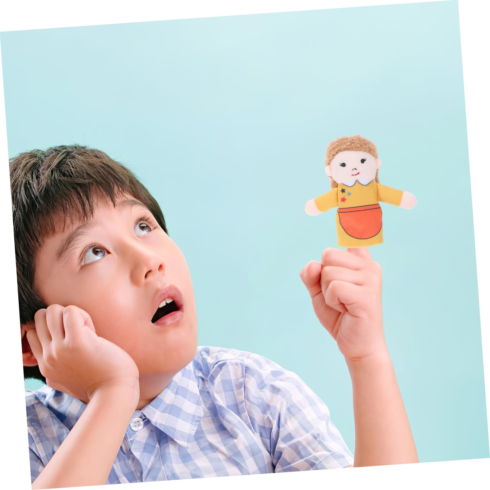 6 Piezas Títeres de Dedo de Felpa para Educativo para Historias y Desarrollo del Lenguaje