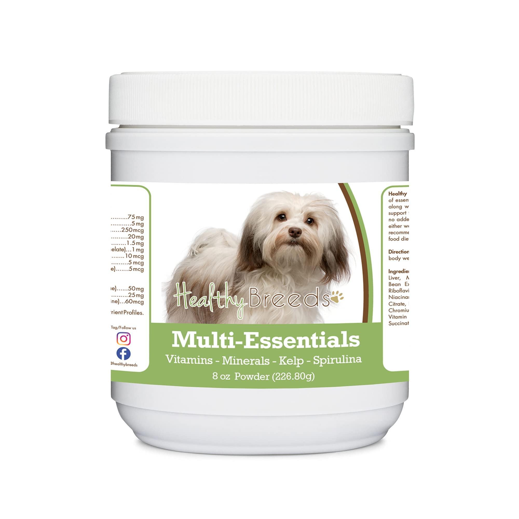Healthy Breeds Havanese Multi-Essentials Powder for Dogs - an Ideal Supplement of Vitamins, Minerals &amp; Antioxidants for Your Dog - 8 oz