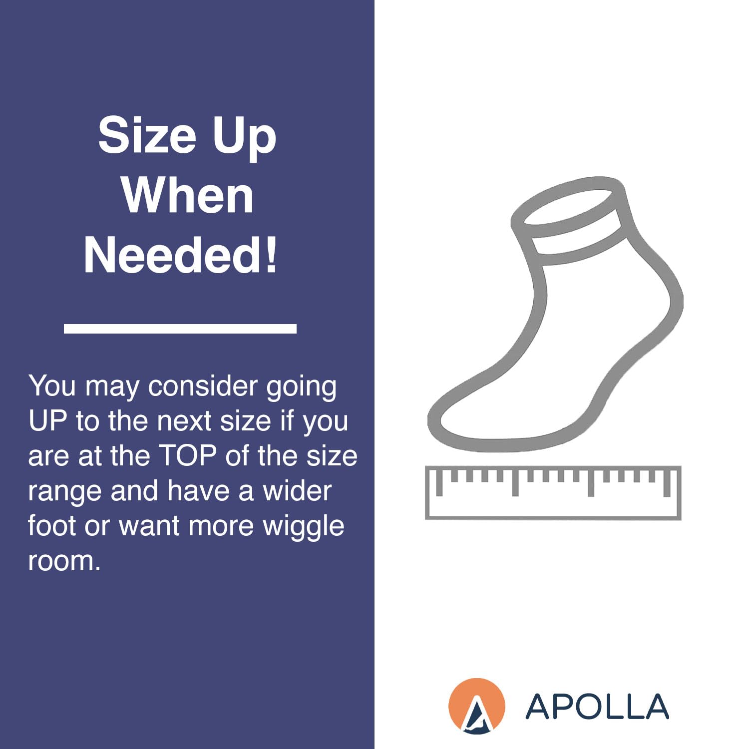 Apolla The Joule - Calcetines de compresión para hombre y mujer, 20-30 mmHg, como se ve en Shark Tank, soporte de arco, 1 par
