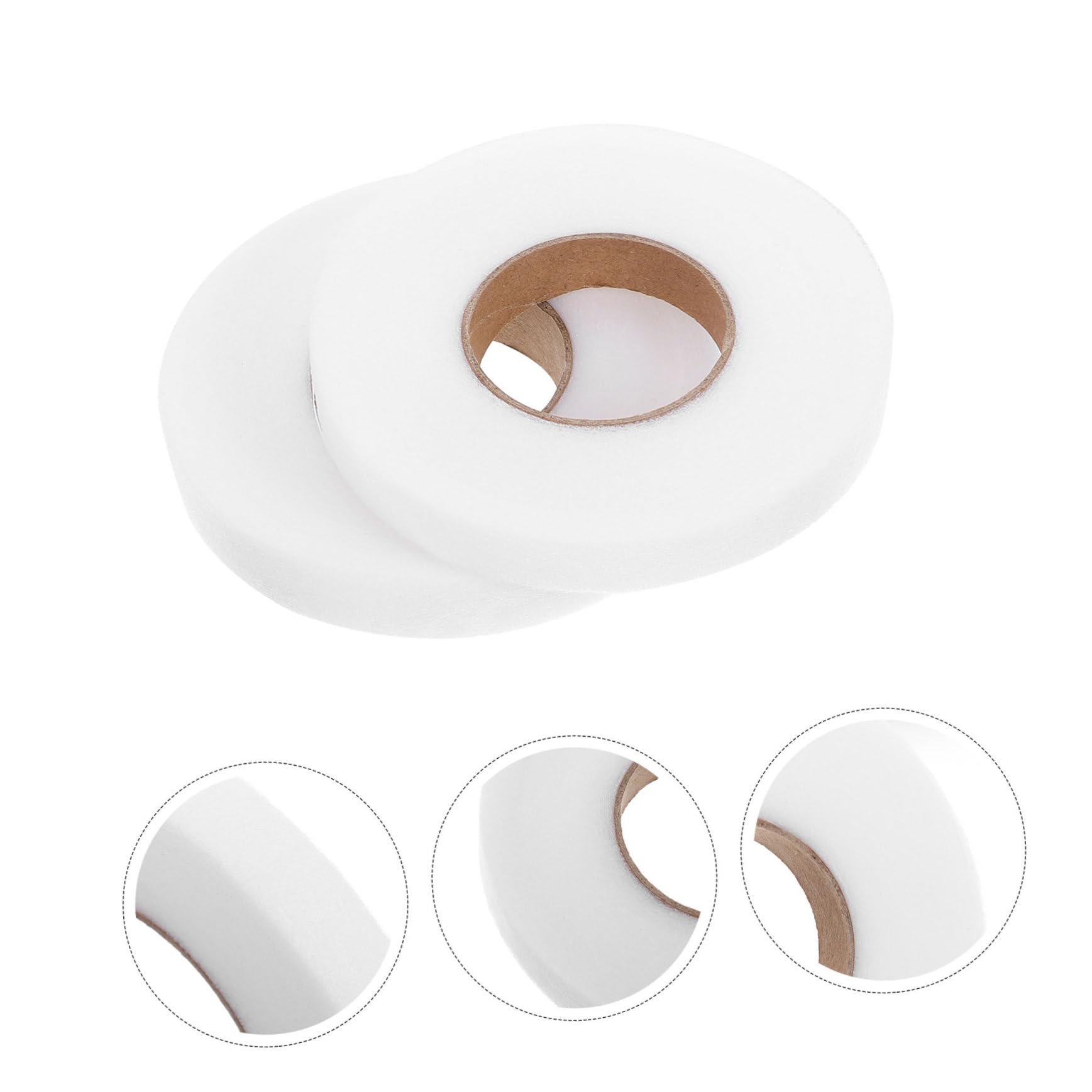 NUOBESTY Lot De 5 Rubans Dourlet Pour Rideaux Thermocollants En Coton Polyvalents 2 Rouleaux X 5