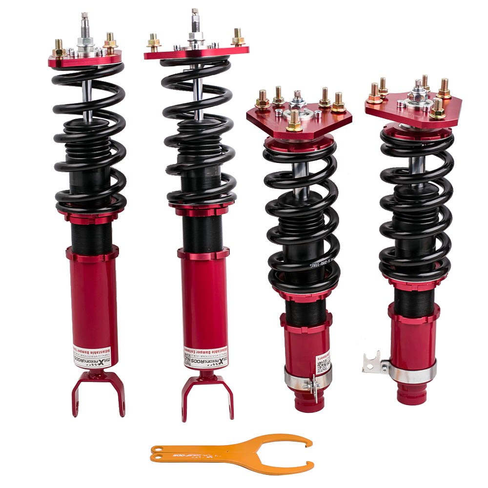 maXpeedingrods Sospensione filettata per Prelude Coupe 1992-2001 Ammortizzazione regolabile