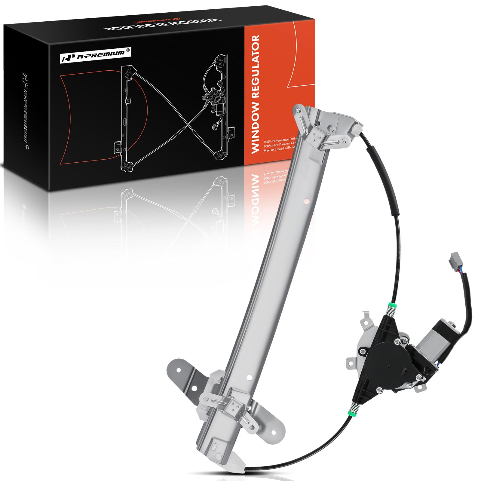 A-Premium Power Window Regulator with Motor Replacement for Lincoln Town Car 1998-2011 Front Left Driver Side Front Driver (LH)