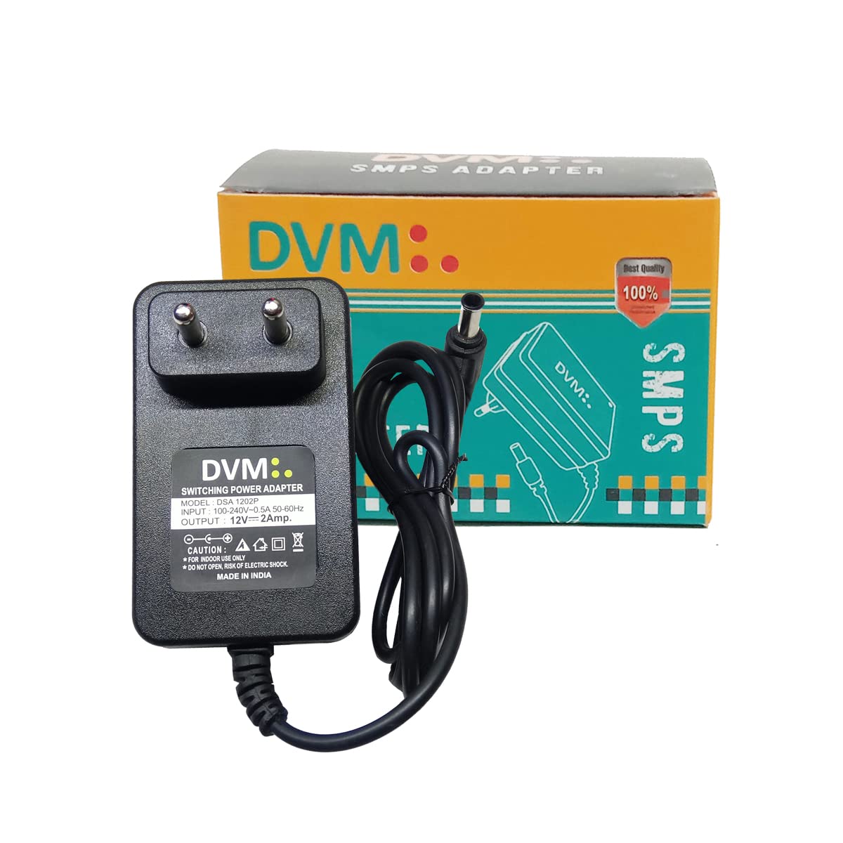 JIZ DVM 12v 2amp DC Adapter for CCTV Camera Power Supply DVR Set top Box LED Strip Light CAR and Bike Toy Charger DC Motor Modem Router-Black-image-29
