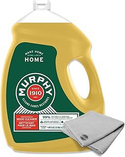 Murphy Oil Soap, Original Formula, Concentrated Wood Floor Cleaner and Multi-Use, 145 fl oz, Bundled With WrB Cleaning Cloth
