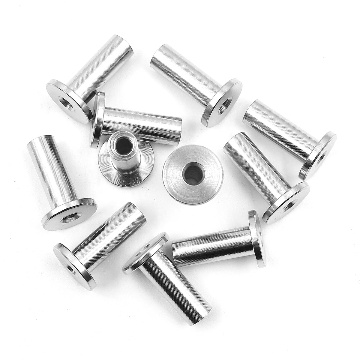 Lot de 20 protections de câble métallique pour pont de 1/8", kit de garde-corps, poteaux en bois, câble métallique, fil de jardin, fil de balustrade, câble de clôture, voile d'ombrage