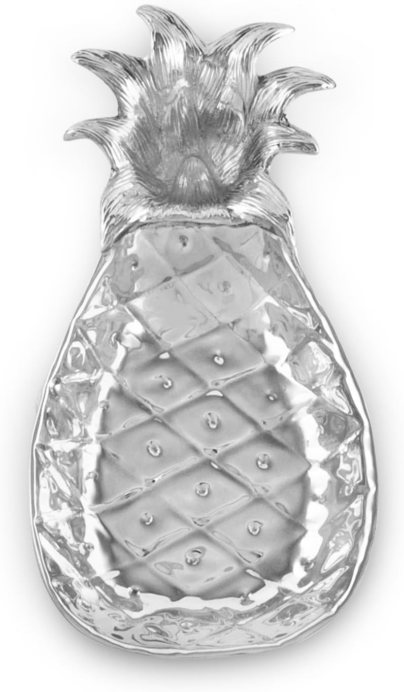 Beatriz Ball Small Garden Pineapple, Metallic