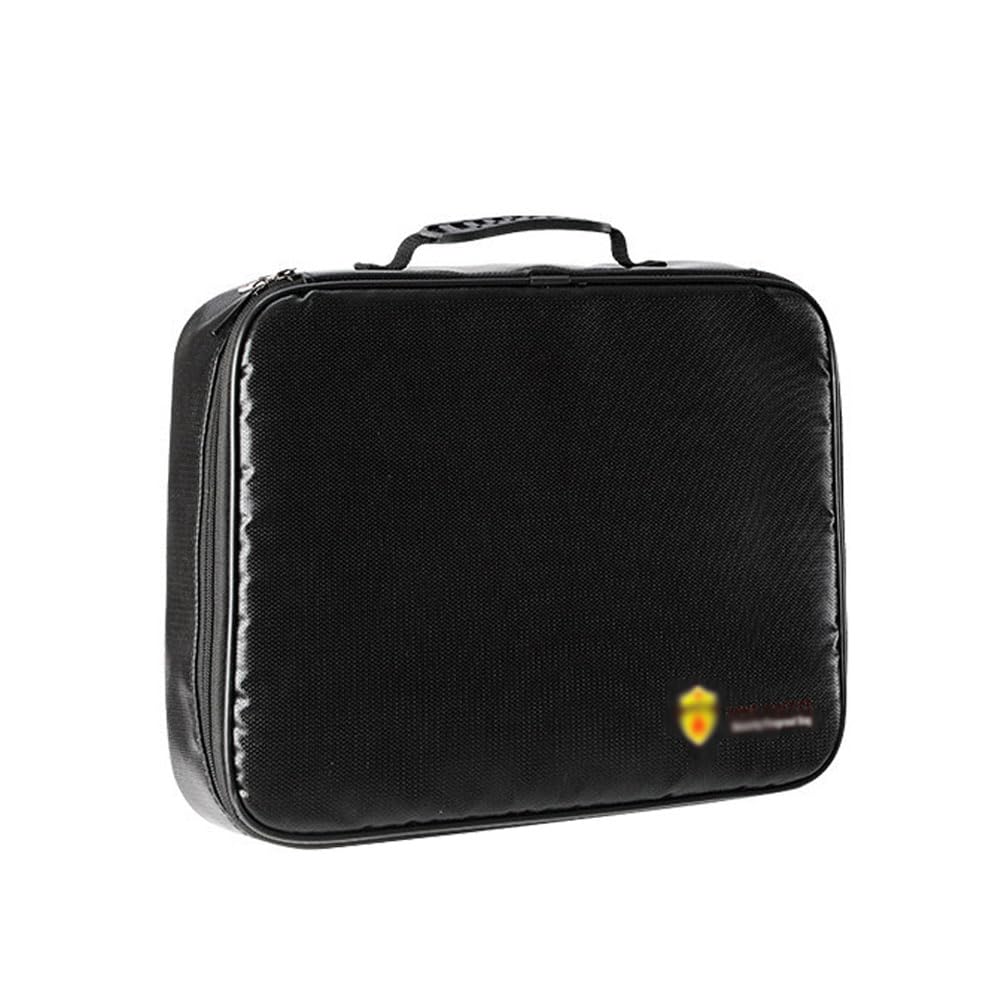 Bolsa Ignifuga Impermeable, Caja Ignifuga Documentos Ignífugo Resistente Al Agua Diseño con Cerradura de Combinación Black M