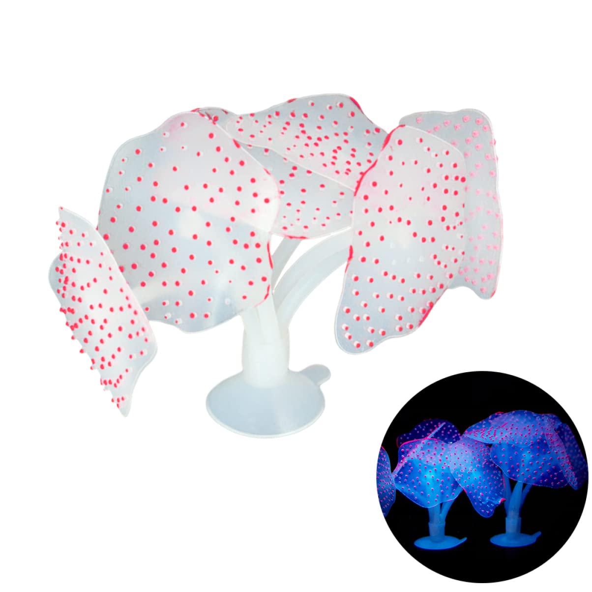 BESPORTBLE Décoration D'aquarium Lumineuse Plante De Artificielle pour Aquarium Décorez L'aquarium Faux Réaliste Frais/approprié
