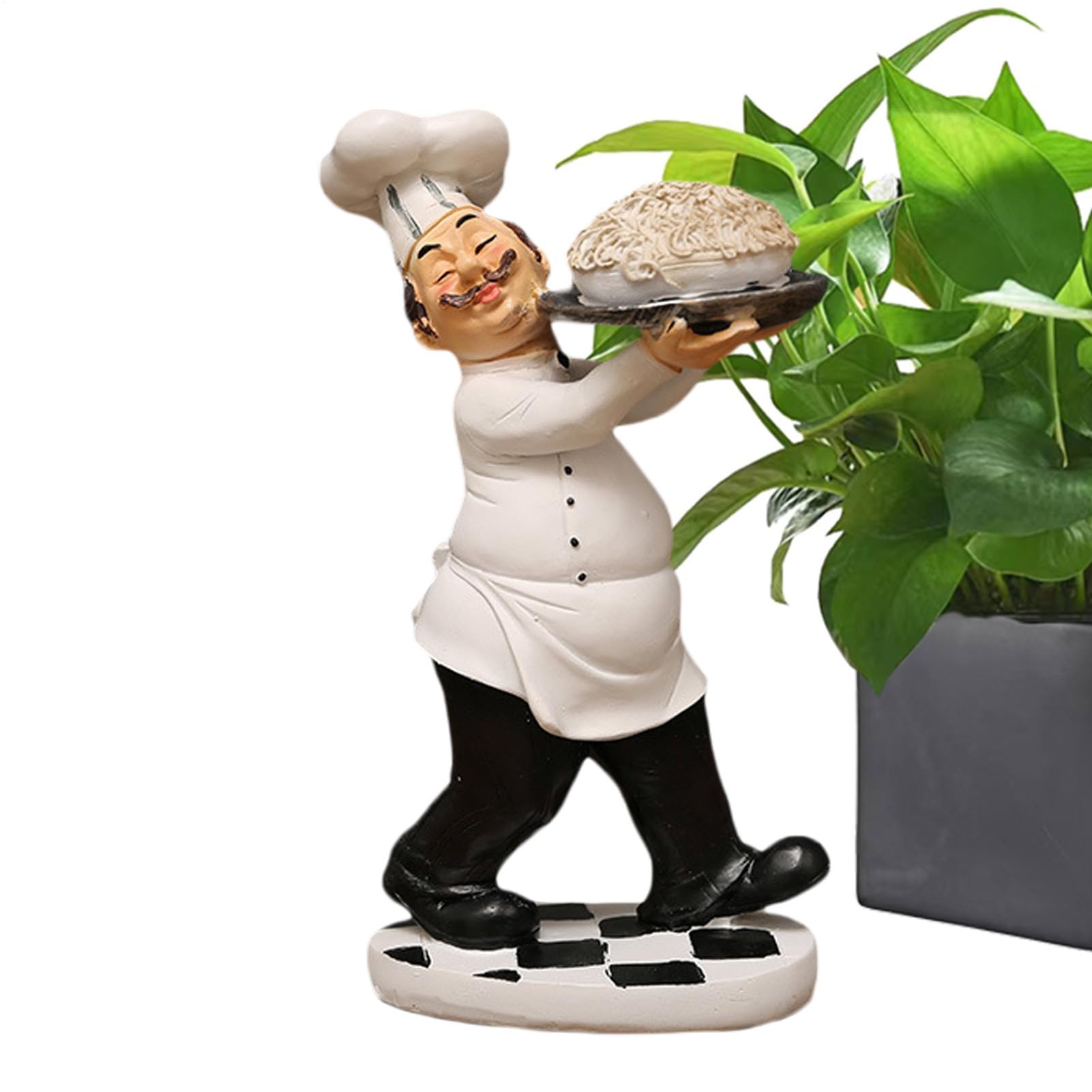 Figurine de comptoir de chef de cuisine pour illuminer vos repas