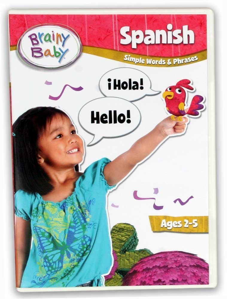 Brainy Baby Spanish DVD Simple Words and Phrases Deluxe Edition