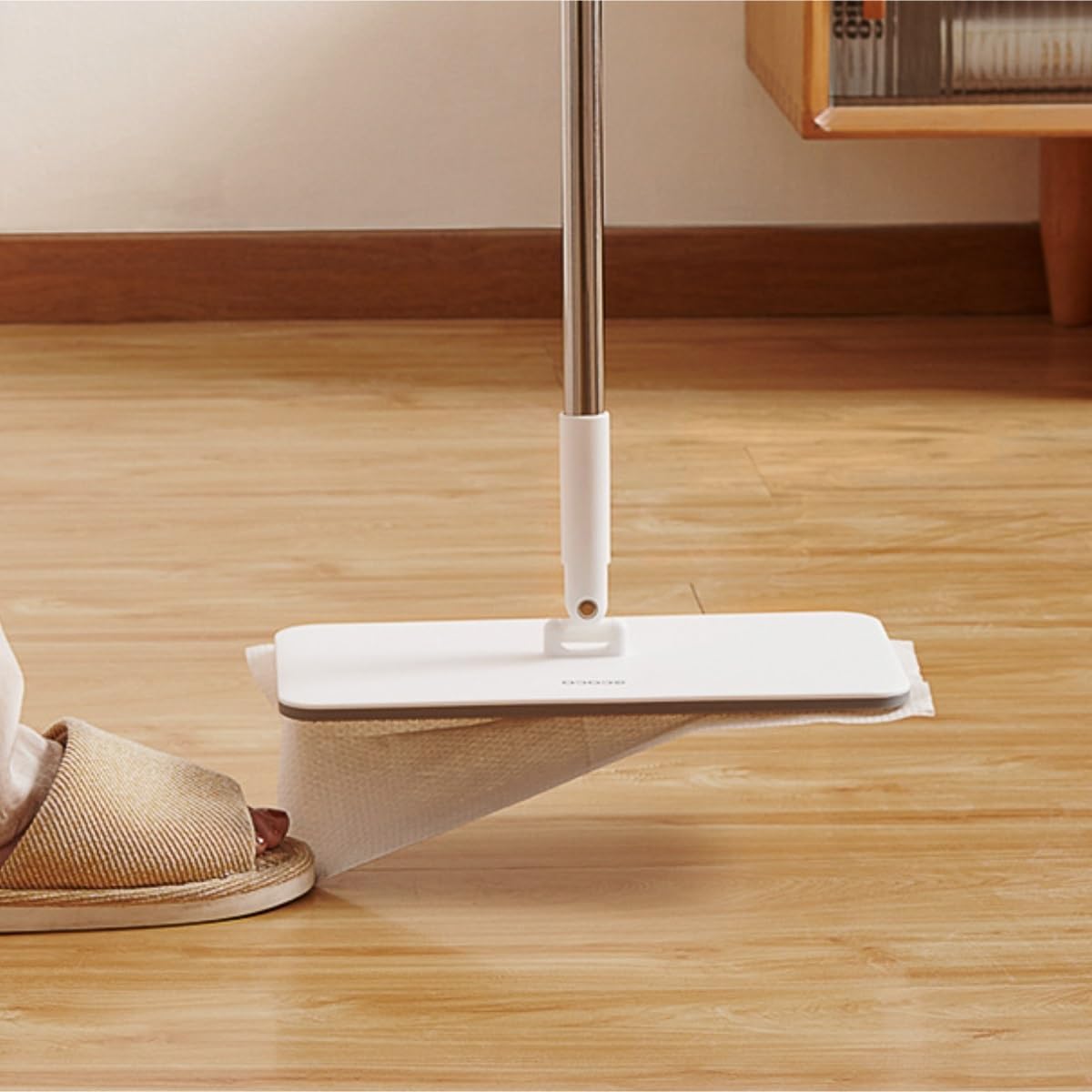 Mopa Mop Mopas Fregona Herramientas De Limpieza Doméstica Estáticas, Artefacto Perezoso, Fregona Plana For Lavar A Mano El Piso De Madera Trapeador de Limpieza
