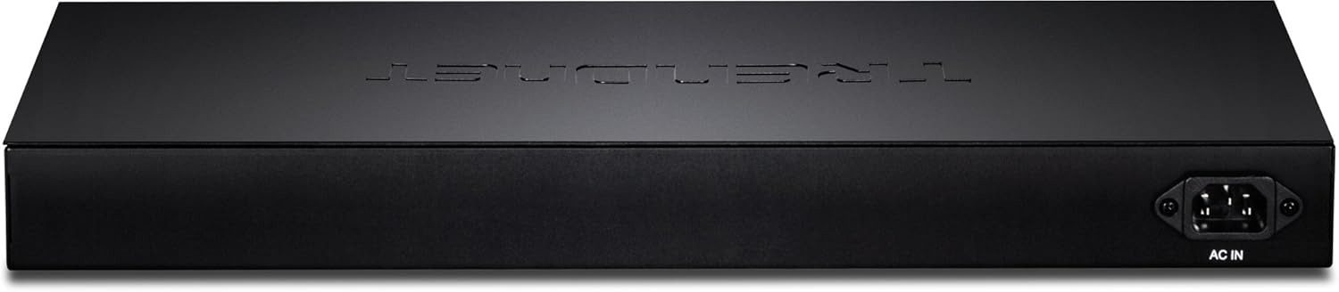 TRENDnet 28-Port Web Smart Switch, 24 x Gigabit Ports, 4 x 10G SFP+ Slots, High Speed Network Uplinks, 128 Gbps Switching Capacity,1U Rack Mountable,Lifetime Protection, Black, TEG-30284