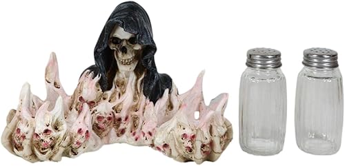 Miniatura 7 de Ebros Gift Juego de figuras góticas del Día de los Muertos con almas condenadas en el lago de fuego del infierno, juego de figuras de 5.5 pulgadas