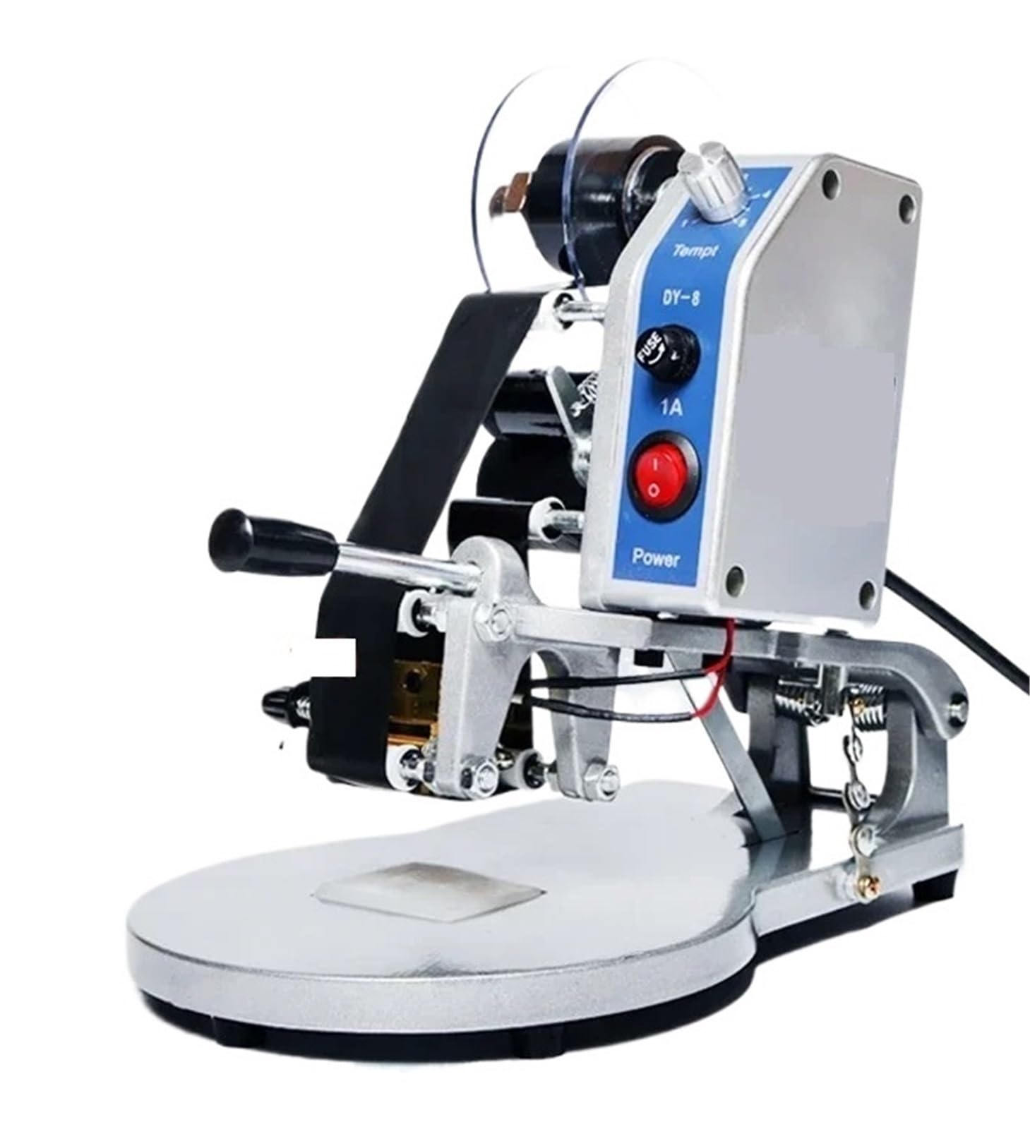 CVFRDD Hot Stamping Machine Kit Date Coding Ribbon Hot Printing Machine Foil Manual Stamp Printer Coder