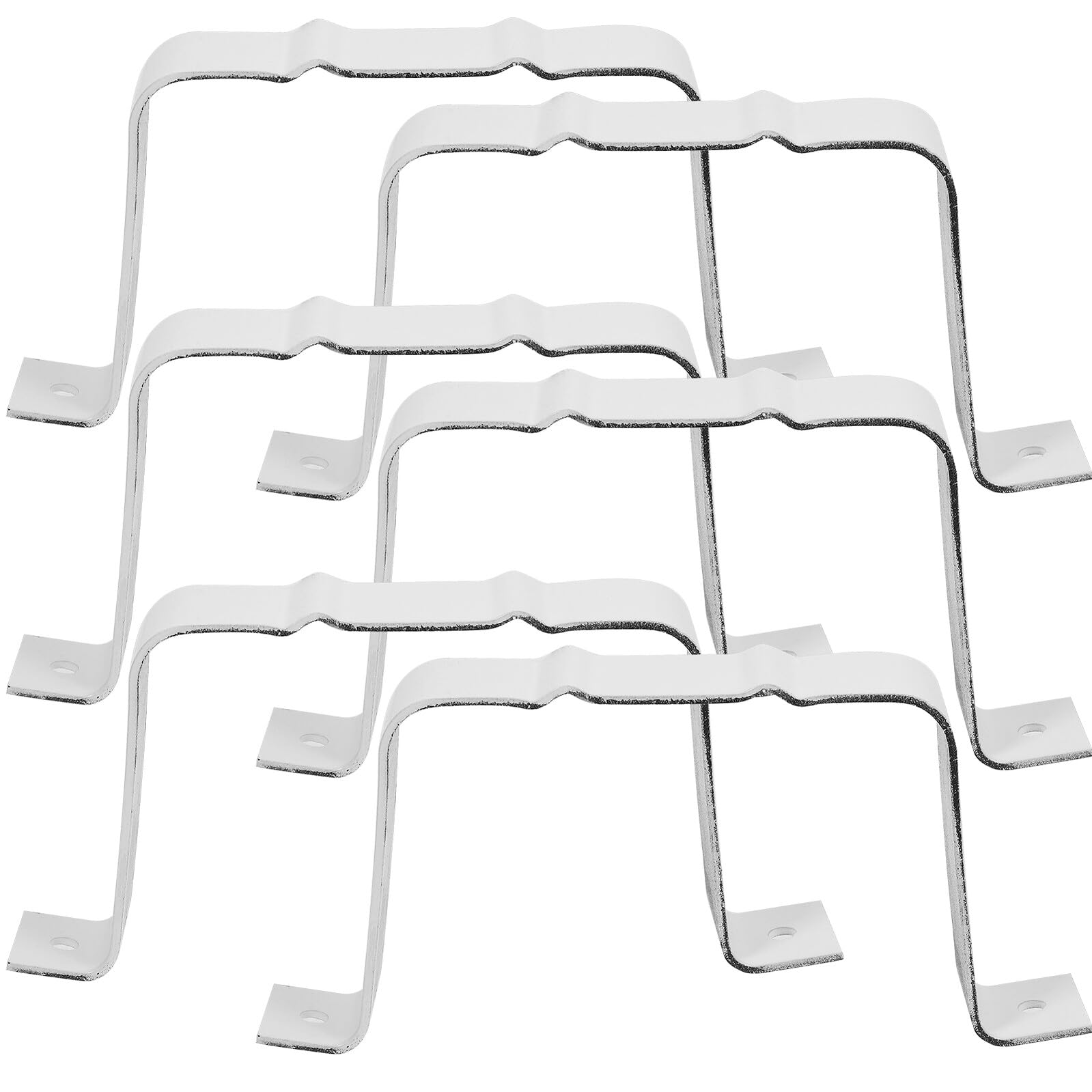 Adaptateur de tuyau de gouttière alu blanc sangle de fixation pour réseau industriel domestique