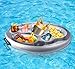 colmanda Porte Gobelet Gonflable, 8 Trous Bar Flottant Piscine, Plateau Flottant pour Piscine, Porte Bière Flottant PVC, Plateau Gonflable Bar Flottant Spa pour Plage Eau Jouets Amusants