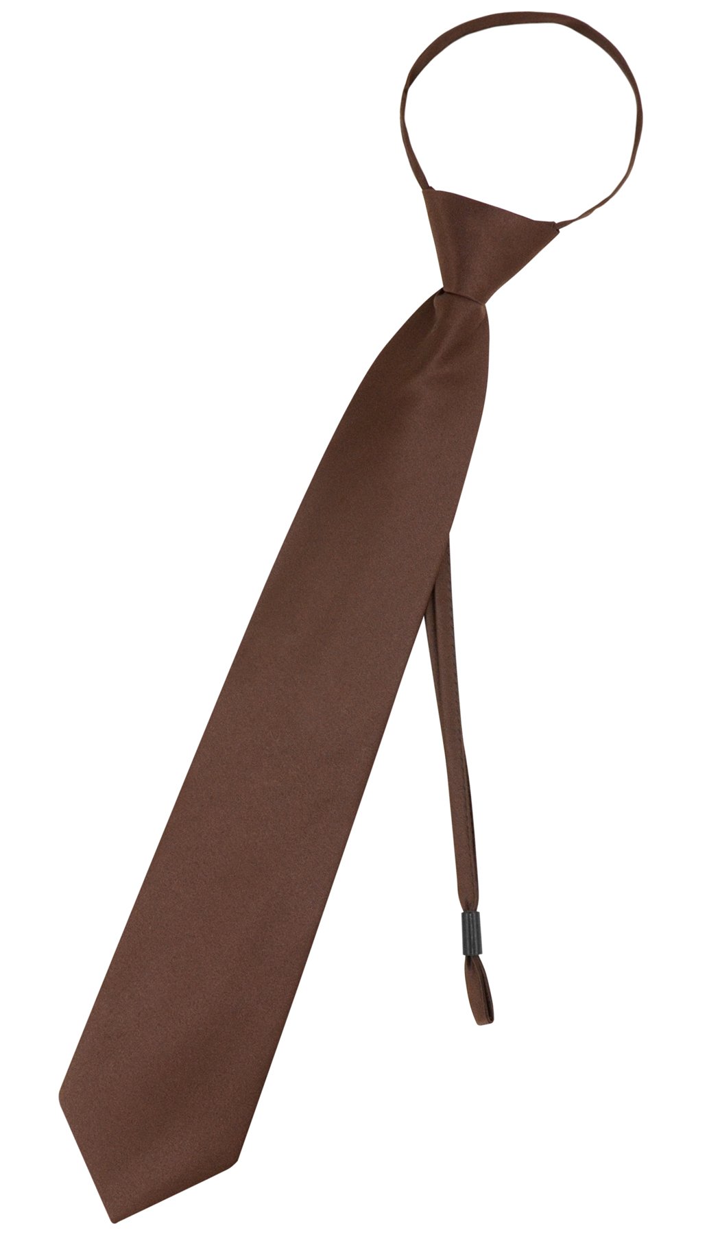 Vesuvio NapoliVesuvio Napoli PreTied Men's Necktie Solid Color Mens Adjustable Zipper Neck Tie