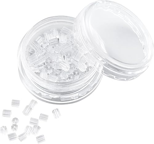 Aretes de silicona suaves y transparentes para tachuelas aretes de goma hipoalergénica reemplazo para mujeres 200 unidades