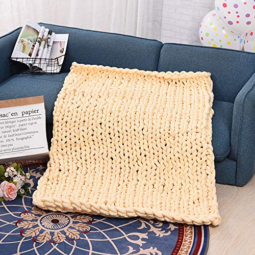Grobes Garn, 500 g, dicke Garnkernfüllung, Baumwollkern, handgestrickt, maschinelung, Baumwollkern, handgestrickt, maschinenwaschbar, nicht haarwaschbar, grobes, weiches Garn (Farbe: 02) (7)