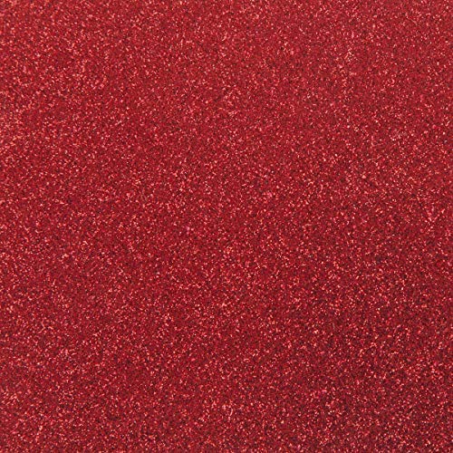 Weddecor A3 Cartulina Purpurina Brillo, 250gsm para Artesanías, Bricolaje Trabajos Manuales, Manualidades, Fiesta de Cumpleaños Decoración, 10sheets - Rojo